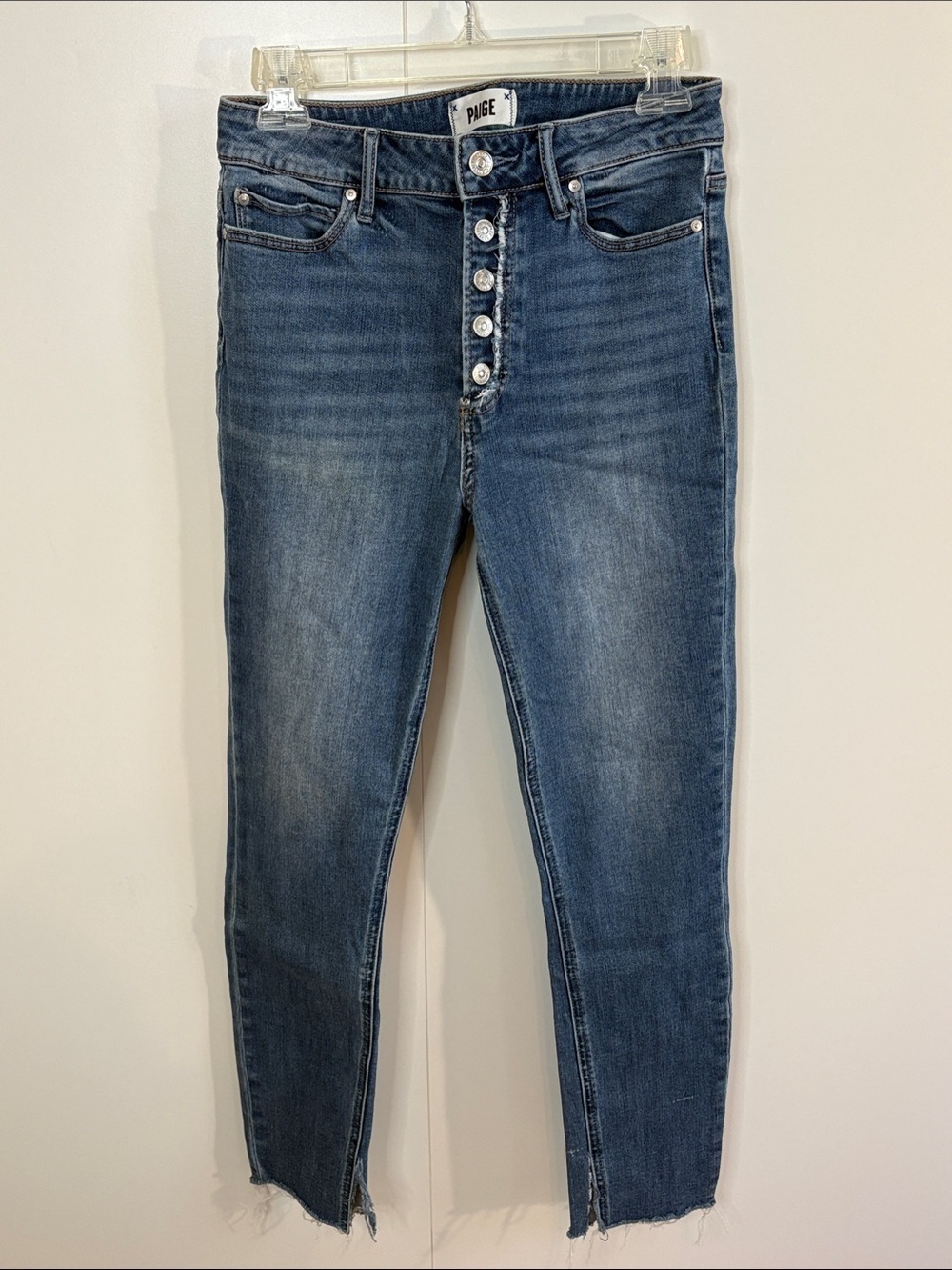 PAIGE Margot Skinny Button-Fly Jeans in Belmoore 28
